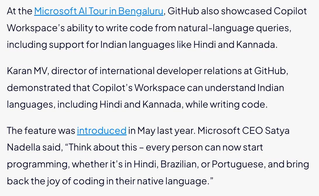 Analytics India Magazine - Amazon Q Developer Now Lets You Code in Hindi